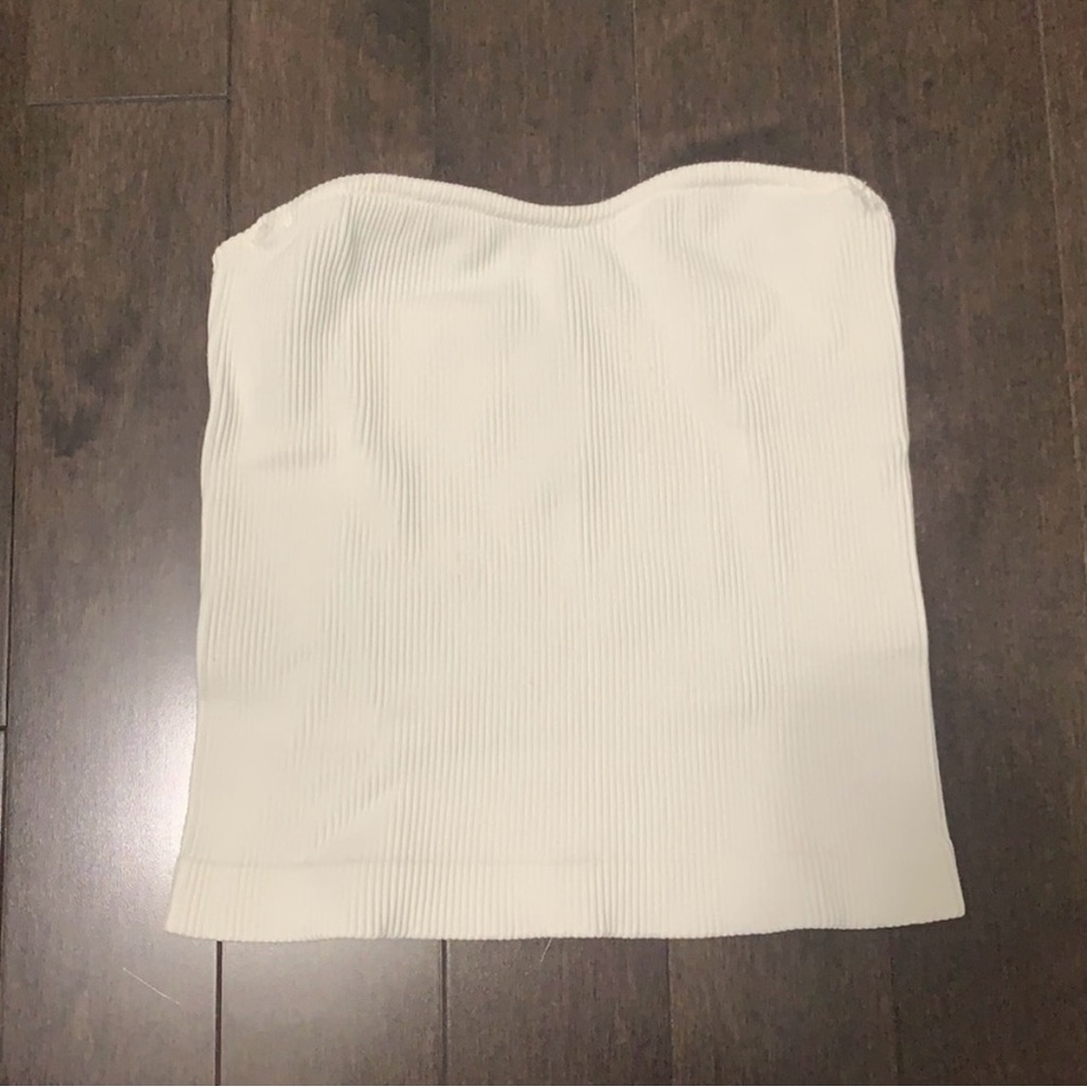 Dynamite White Aria Seamless Tube Top
